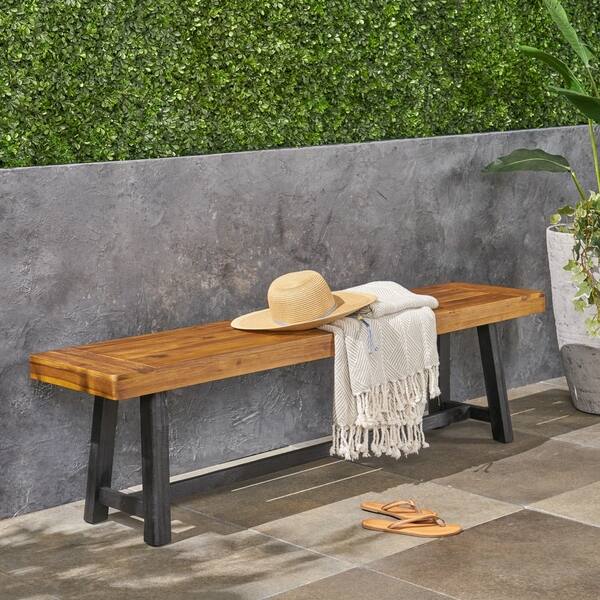 Shop Raphael Outdoor Acacia Wood Bench By Christopher Knight Home