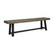 preview thumbnail 7 of 8, Raphael Outdoor Acacia Wood Bench by Christopher Knight Home - Black
