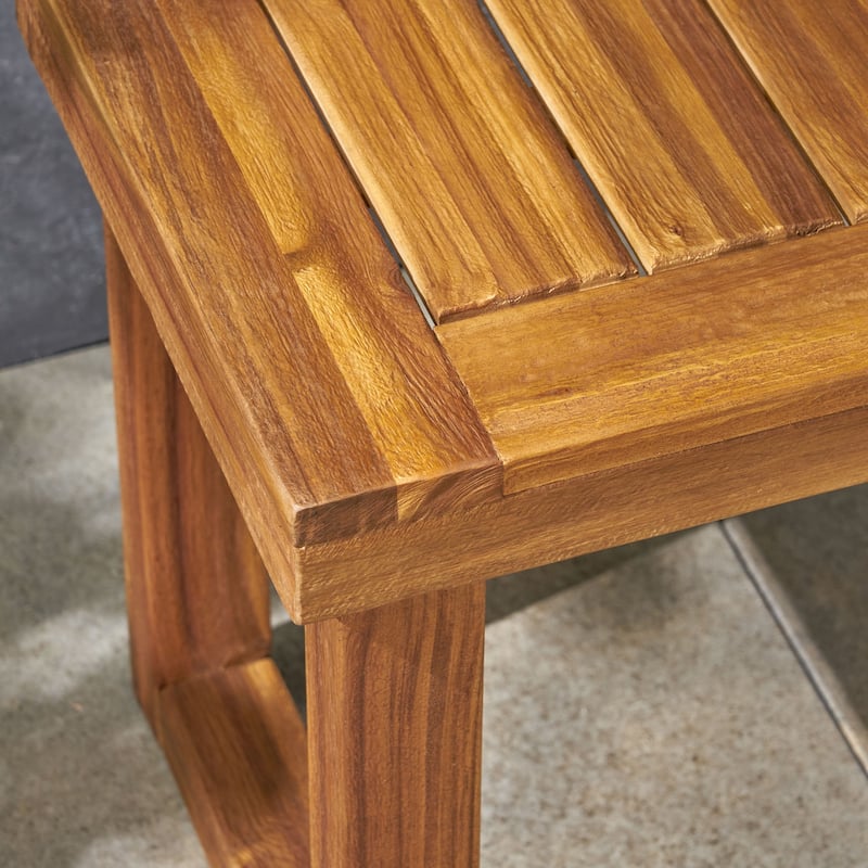 Nestor Outdoor Acacia Wood Bench by Christopher Knight Home