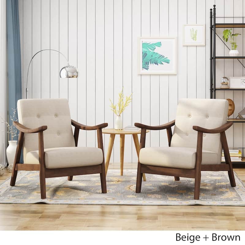 Chabani Mid-Century Modern Accent Chairs (Set of 2) by Christopher Knight Home