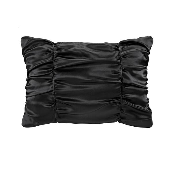 Shop Madison Park Shelby Black 4 Piece Silky Satin Comforter Set