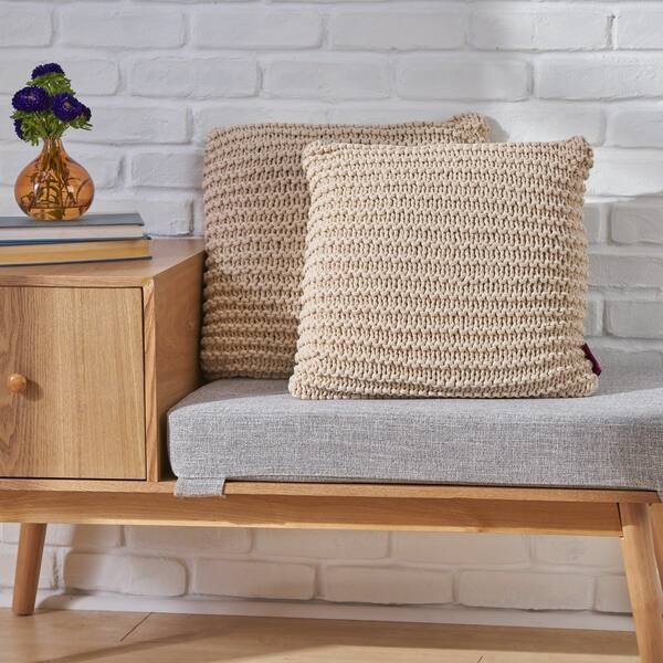 Knitted Pillows Set of 2