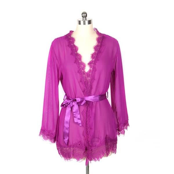 lulu chu sex toy Sexy Embroidery Mesh Backless Suspender Pajamas – GTHIC main image 0