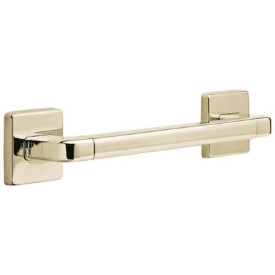 Delta Bath Safety 12" Angular Modern Decorative ADA Grab Bar 41912-PN Polished Nickel