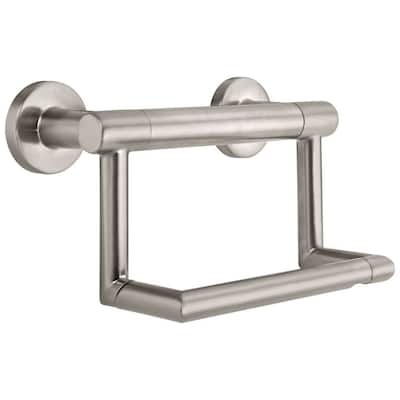 Delta Bath Safety Contemporary Tissue Holder with Assist Bar 41550-SS Stainless