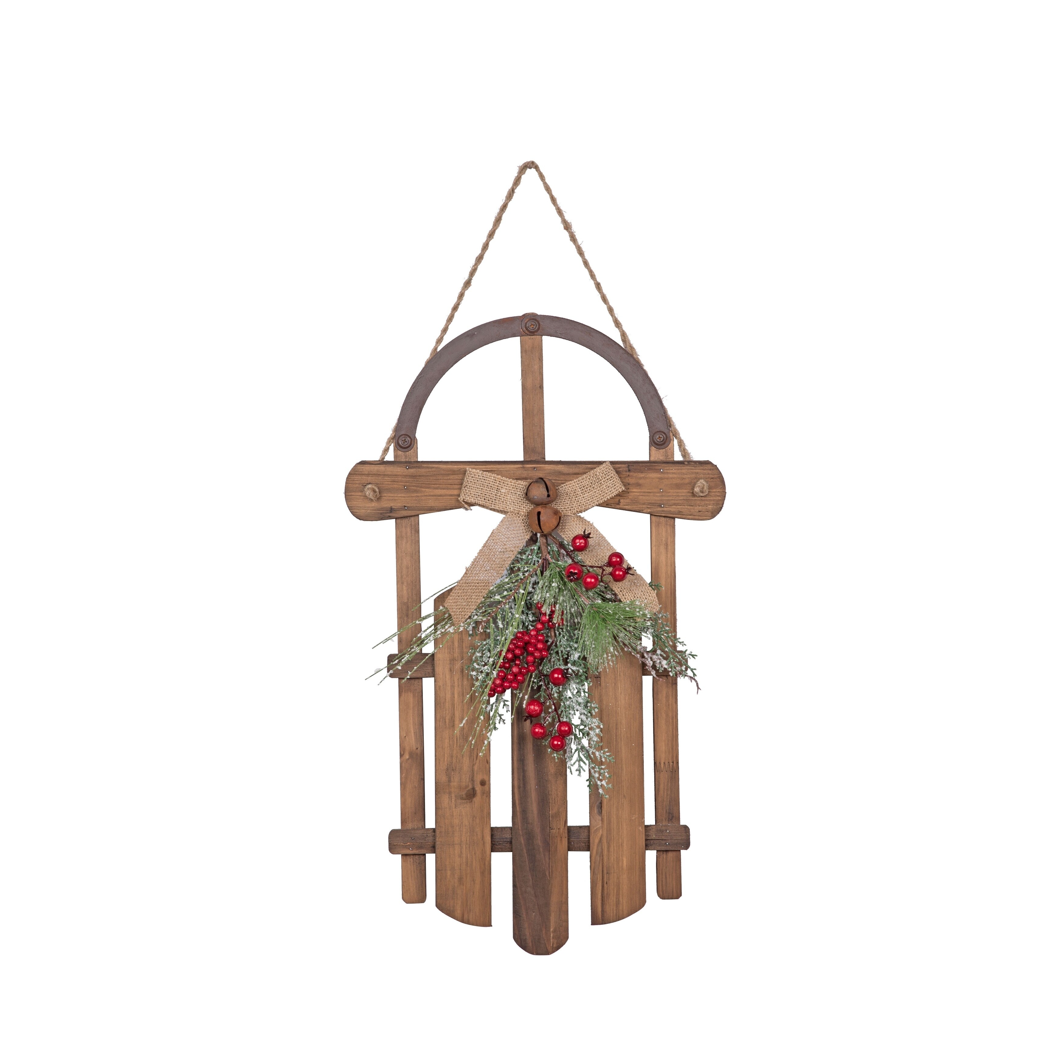 Shop Large Wooden Sled Decor Free Shipping On Orders Over 45