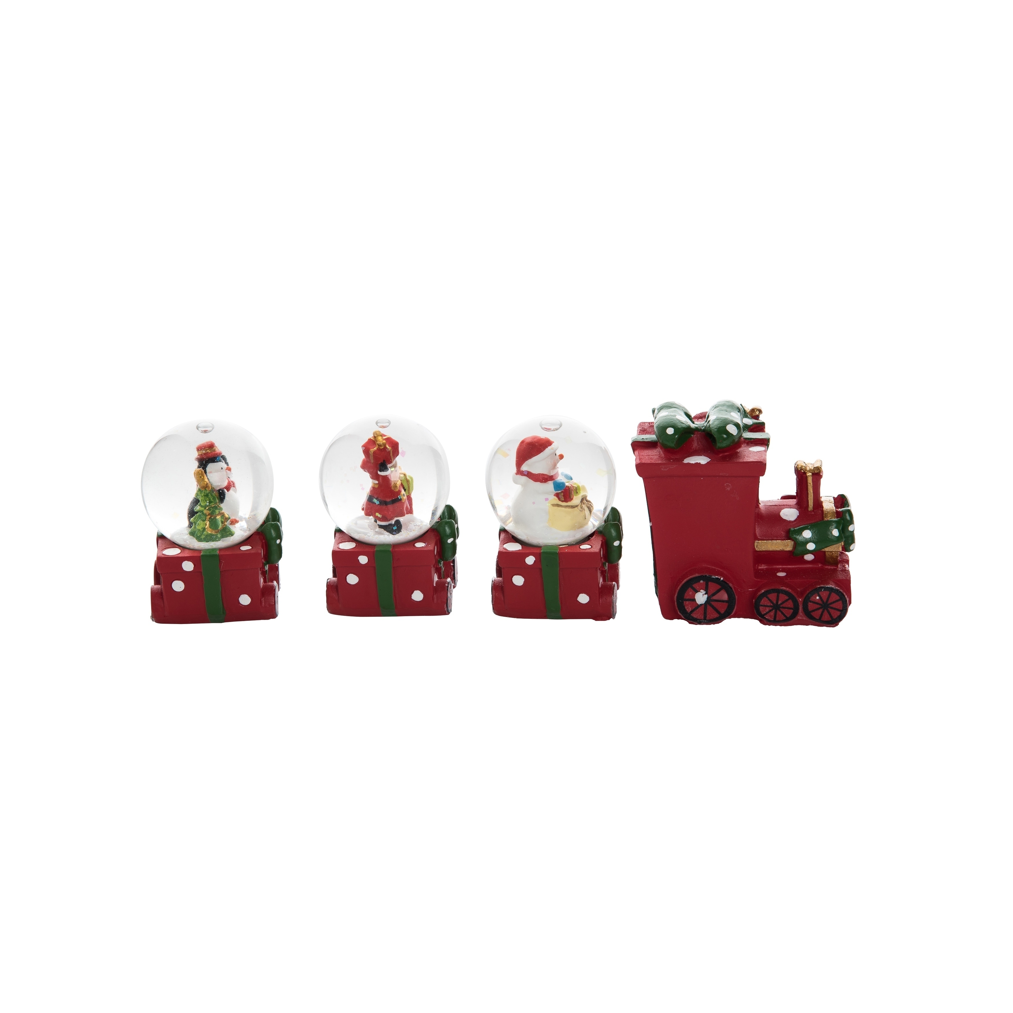 snow globe train set