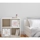 preview thumbnail 2 of 0, Sweet Jojo Designs Pink and Grey Watercolor Floral Collection Foldable Fabric Storage Cube Bins Boxes (Set of 2)