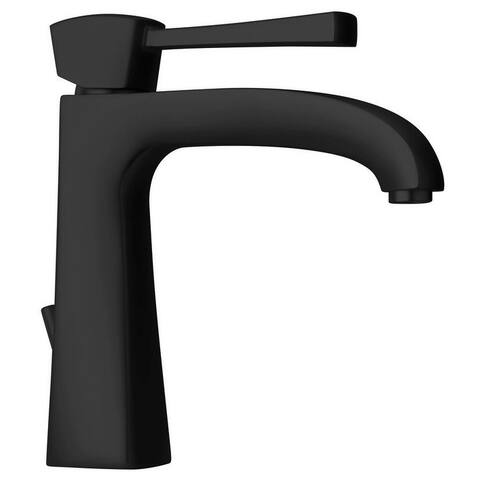 Lady single lever handle lavatory faucet in Matt Black