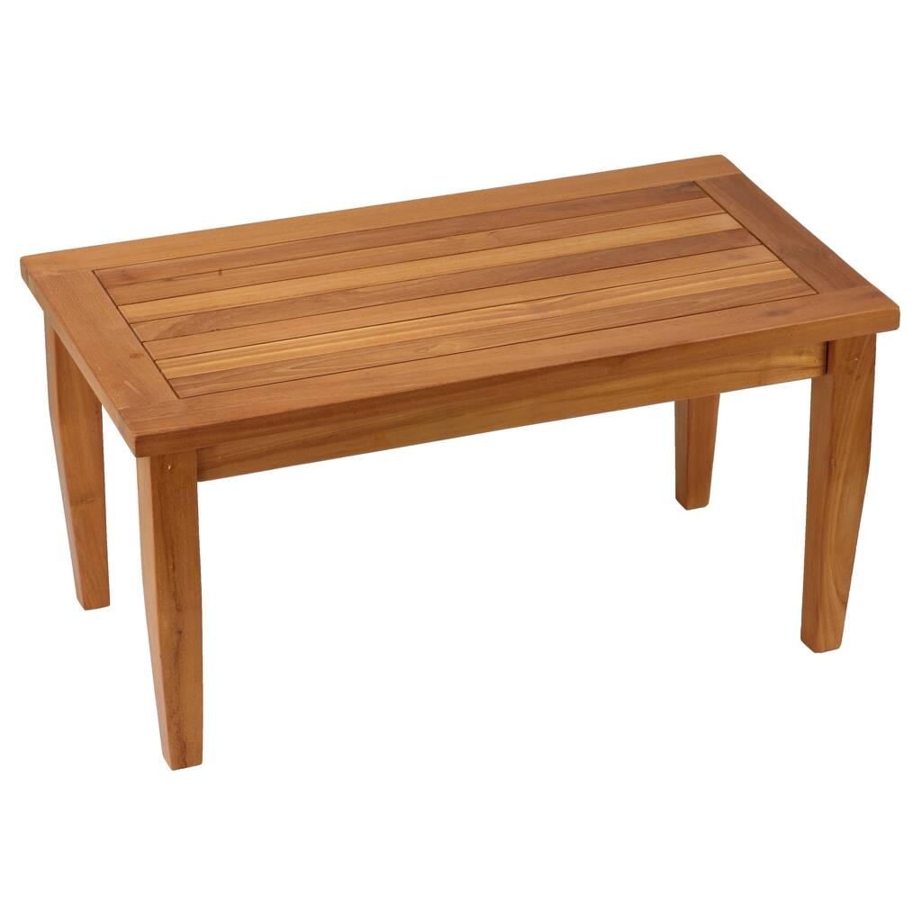 Bare Decor Karen Indoor or Outdoor Solid Teak Wood Coffee Table 36" x 20"