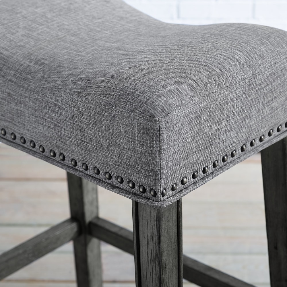backless grey bar stools