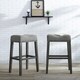 The Gray Barn Overlook Upholstered Backless Saddle Seat Bar Stool (Set of 2) - Thumbnail 0