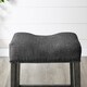 The Gray Barn Overlook Upholstered Backless Saddle Seat Bar Stool (Set of 2) - Thumbnail 8