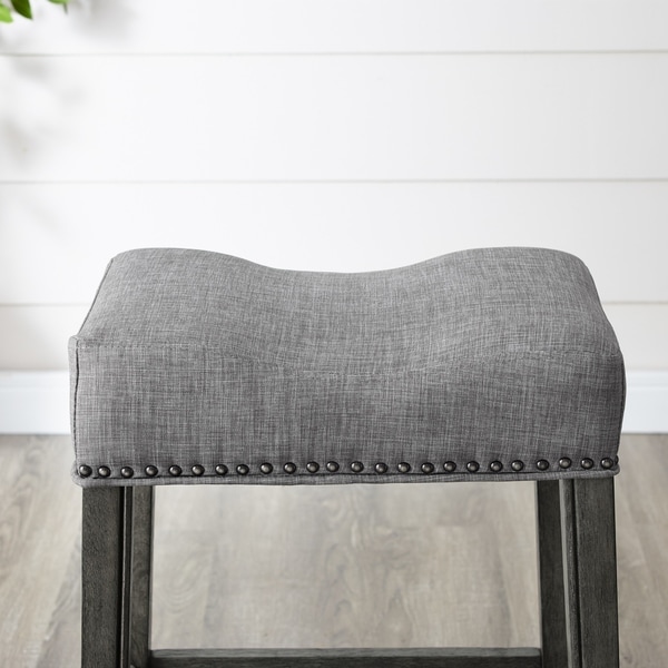 the gray barn barish backless saddle seat counter stools