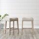The Gray Barn Barish Backless Saddle Seat Counter Stools (Set of 2) - Thumbnail 3