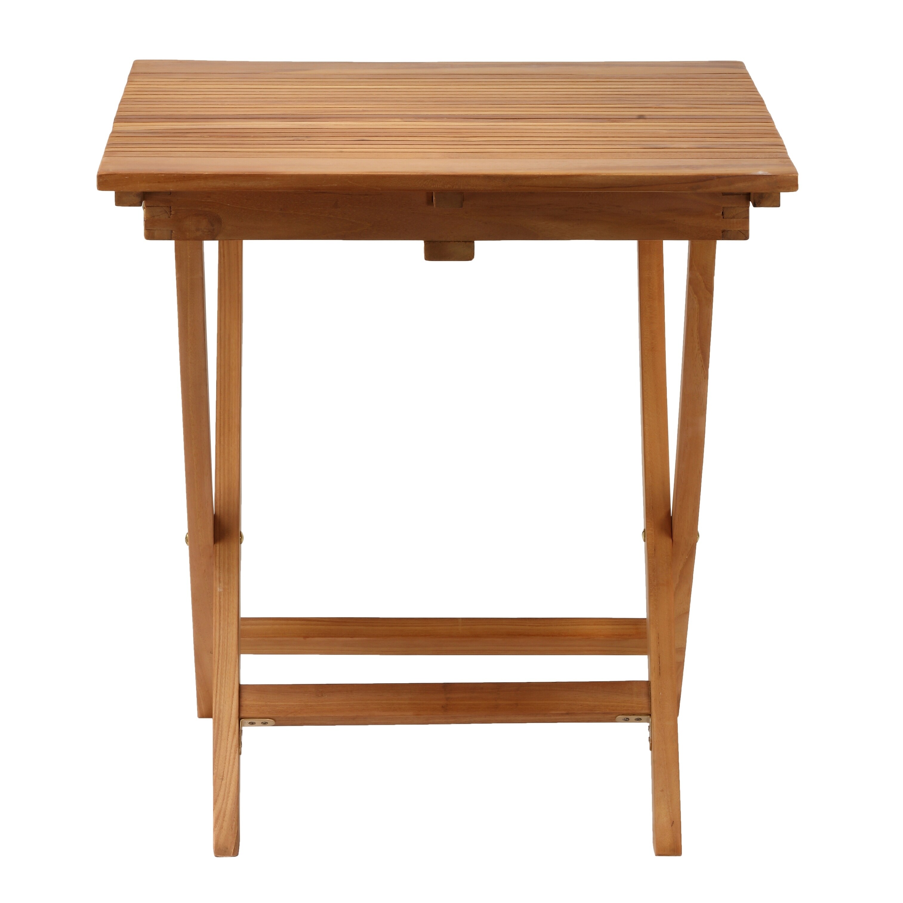 Bare Decor Helene Outdoor Teak Folding Dining Table 28 Square 27 5 W X L 29 75 H