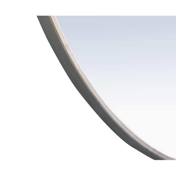 Strick & Bolton Patti Metal 28-inch Round Mirror with Decorative Hook