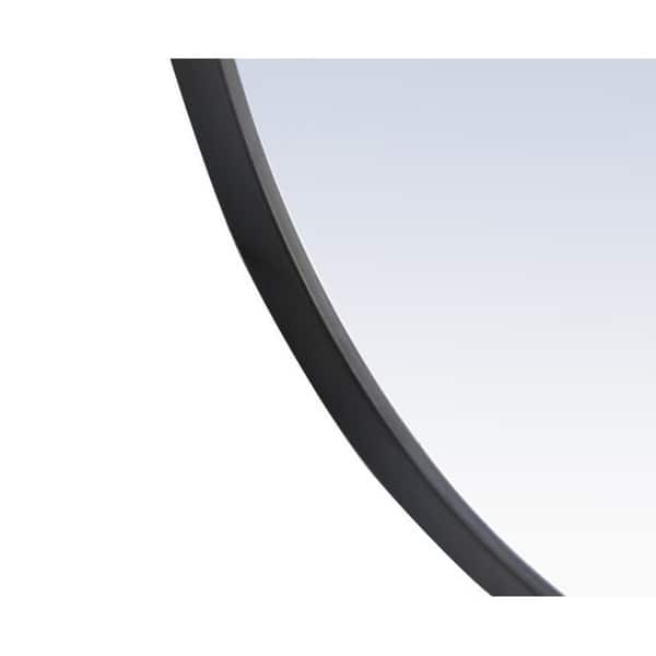 Strick & Bolton Patti Metal 28-inch Round Mirror with Decorative Hook
