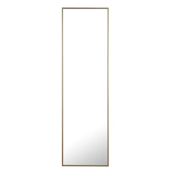 Strick & Bolton Posey Metal Rectangle Wall Mirror - Brass - N/A