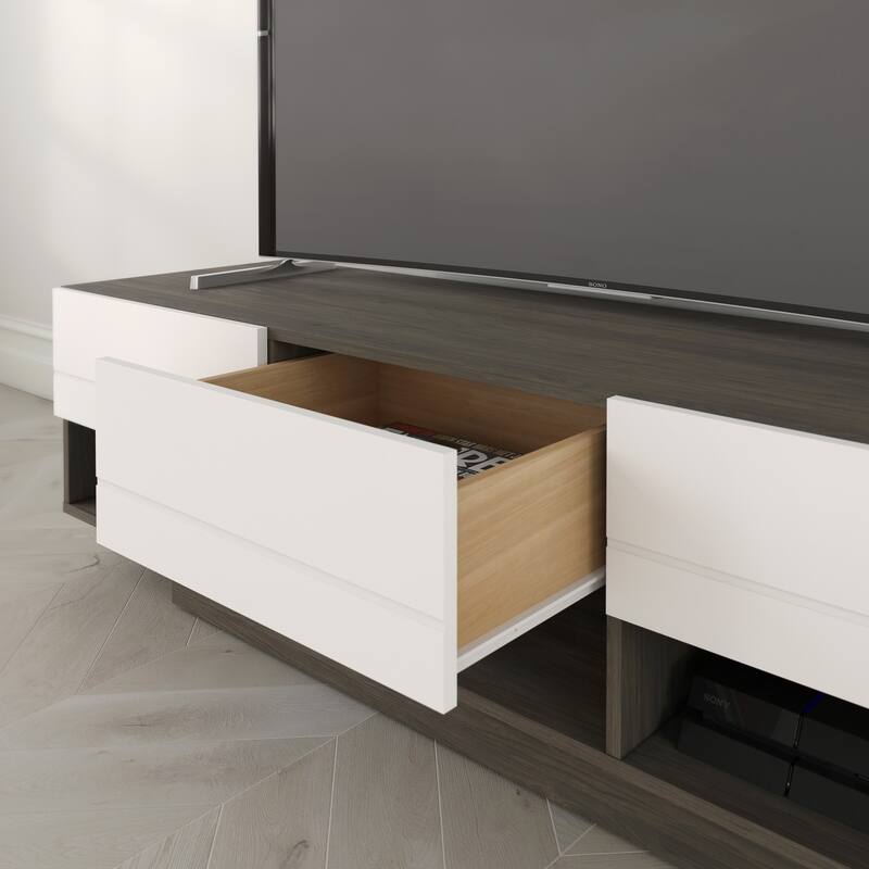 Nexera Rustik 60 inch TV Stand with 3 Drawers