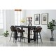 Roundhill Furniture Bronco Antique Wood Finished Bar Dining Set: Table ...