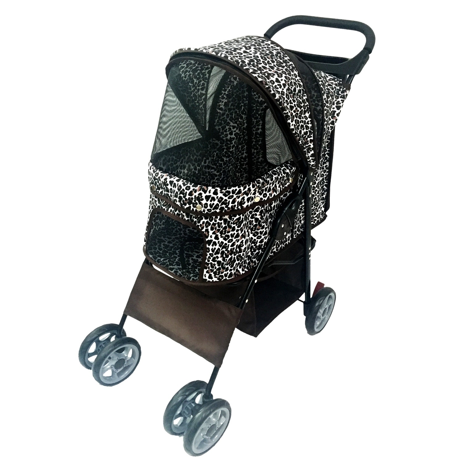leopard dog stroller