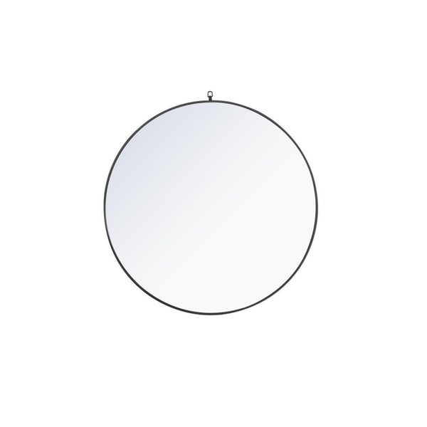 Strick & Bolton Patti Metal 42-inch Round Mirror with ...