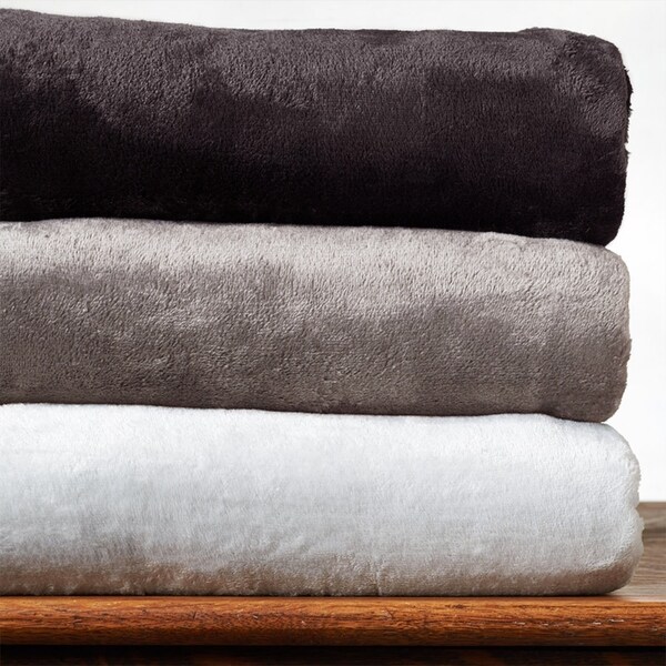 3 Pack of VelvetLoft Throw Blankets