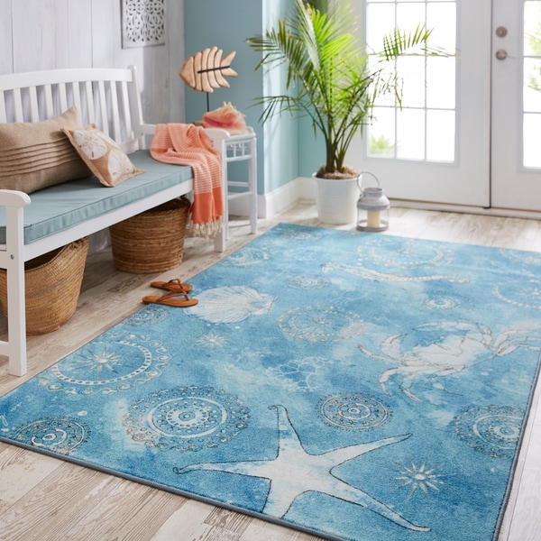 Mohawk Home Coastal Splash Area Rug. Opens flyout.