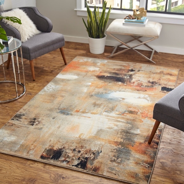 Mohawk Home Prismatic Distressed Canvas Area Rug - 5' x 8'