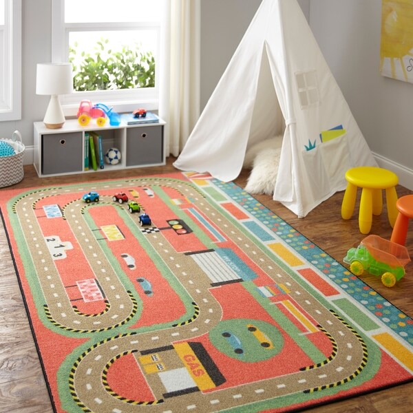 disney cars race track rug