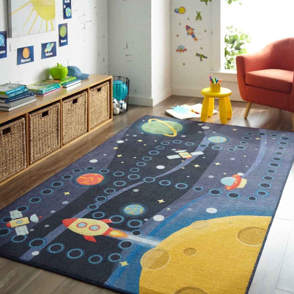 Mohawk Home Space Rocket Kids Area Rug