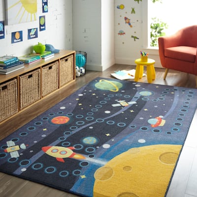 Mohawk Home Space Rocket Kids Area Rug