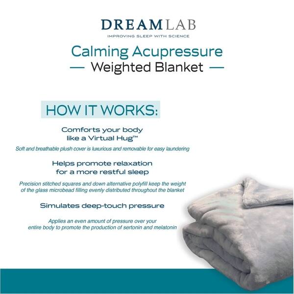 Shop Dream Lab Acupressure 48x72 Weighted Blanket With Removable