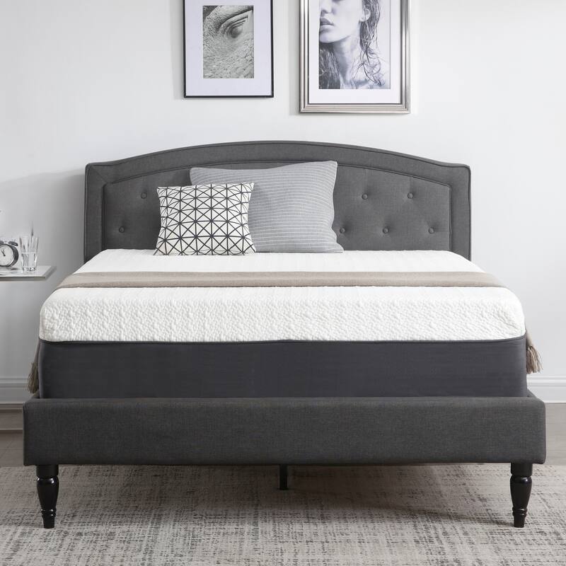 14-Inch Gel Infused Memory Foam Mattress with CertiPUR-US Certified Foam - White