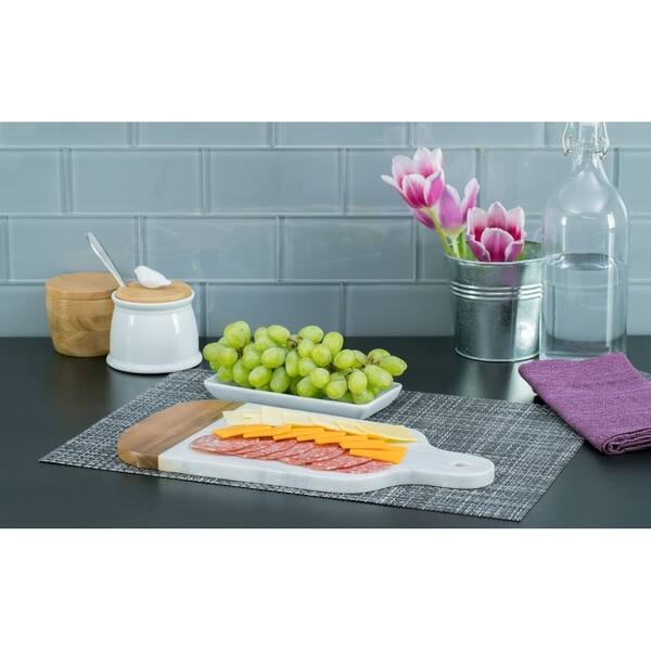 Shop Marble Acacia Large Cutting Board Free Shipping On Orders