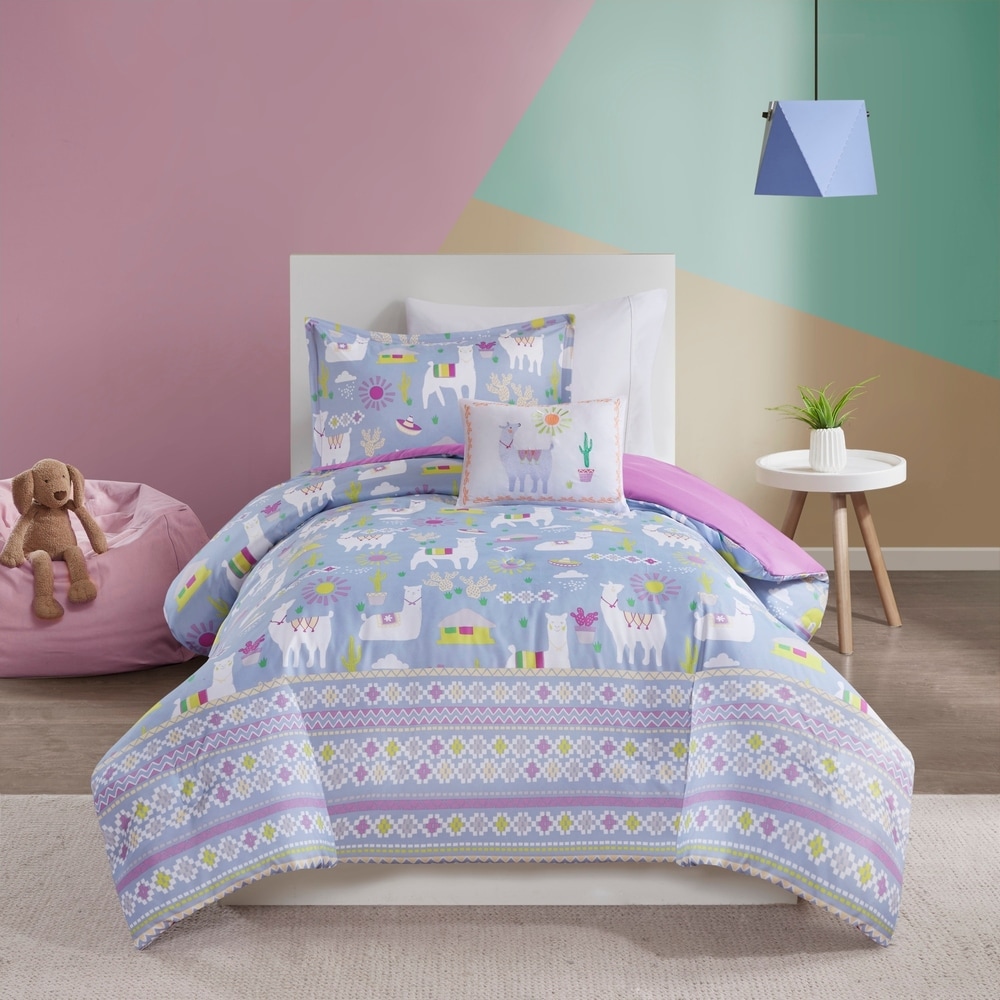 girls purple comforter set