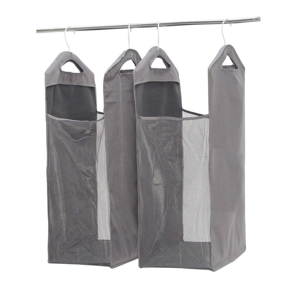 Shop Door-Hanging Laundry Bag, Closet Organizer, 2-Pack, Gray - Free Shipping On Orders Over $45 ...