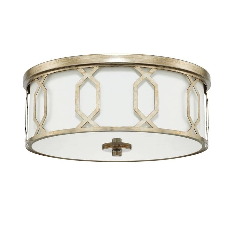 3-light Winter Gold Flush Mount - Winter Gold