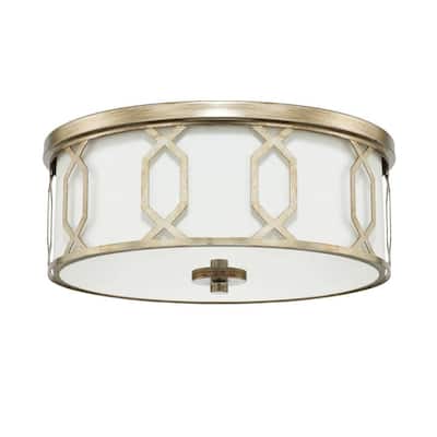 3-light Winter Gold Flush Mount - Winter Gold