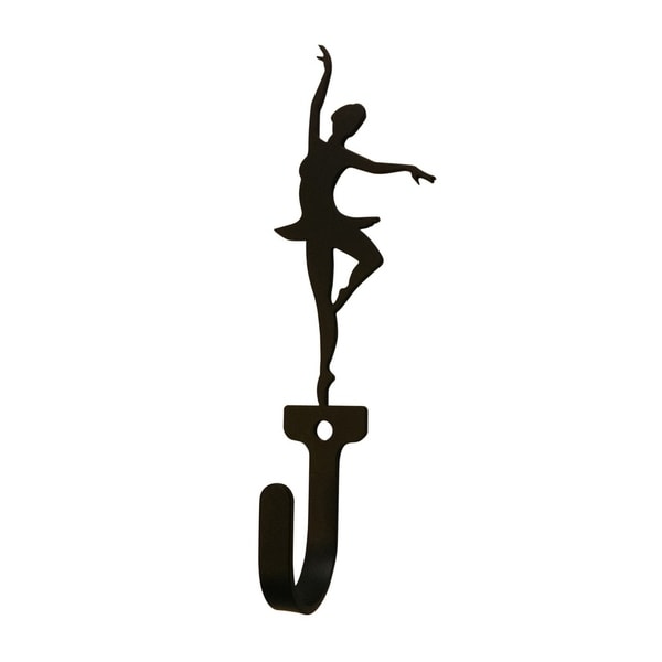Village Wrought Iron Ballerina Woman's/Girl's Decorative Wall Hook - Small