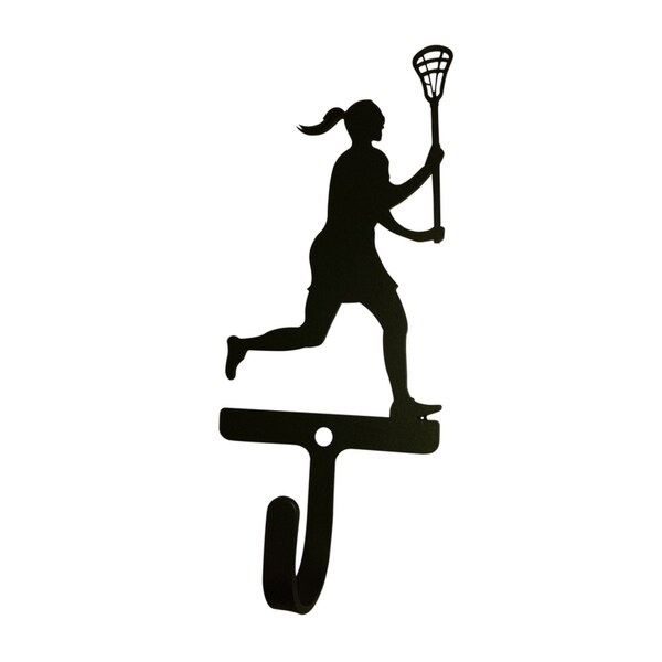 Village Wrought Iron Lacross Woman's/Girl's Decorative Wall Hook - Small