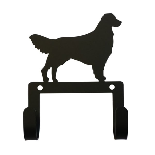 Village Wrought Iron Decorative Retriever Leash and Collar Wall Hook