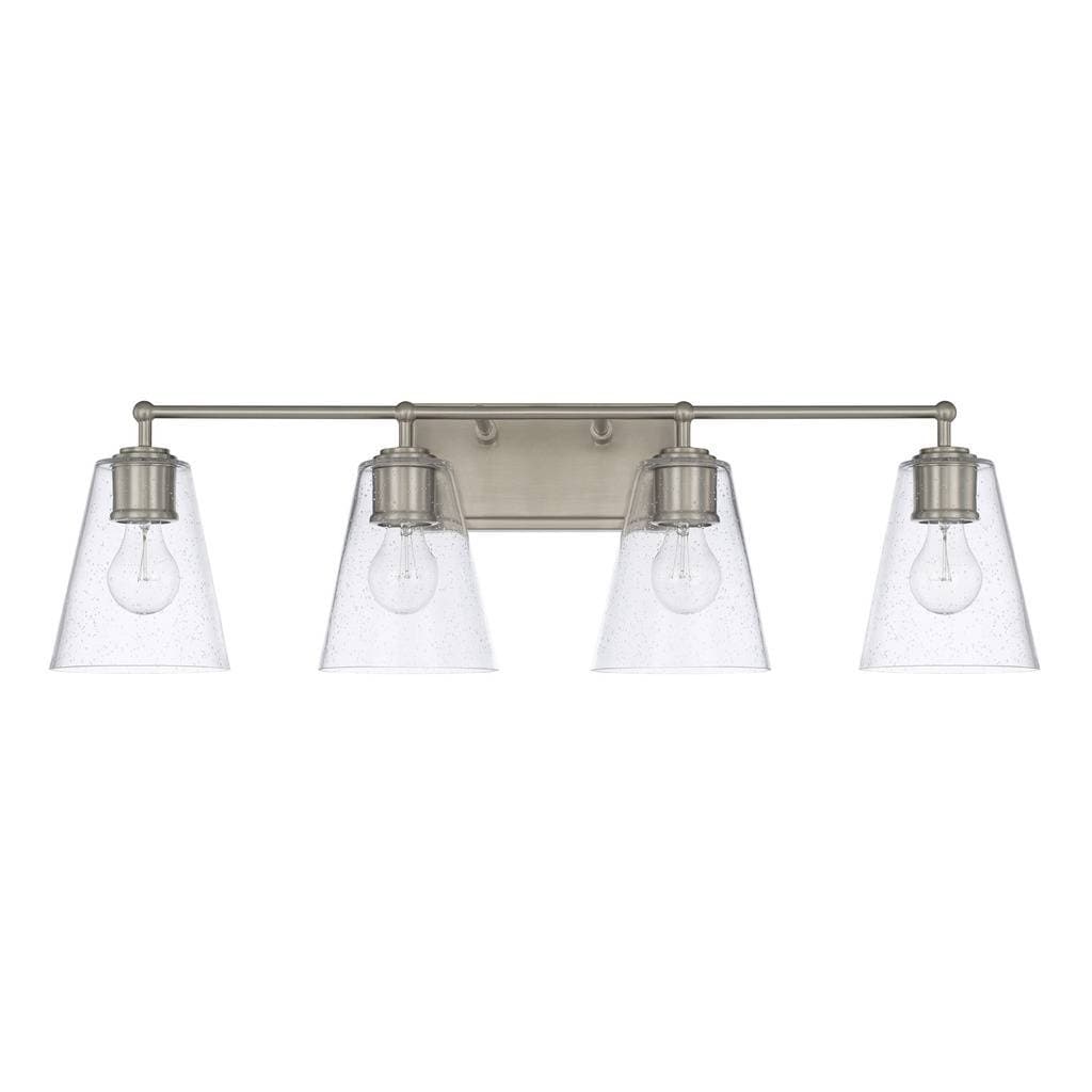 Shop 4 Light Brushed Nickel Bath Vanity Light Brushed Nickel Overstock 22734767