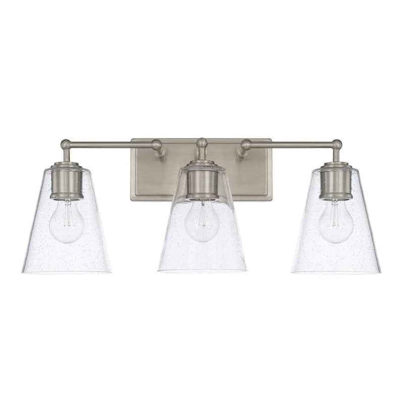 3-light Brushed Nickel Bath/Vanity Light - Brushed Nickel