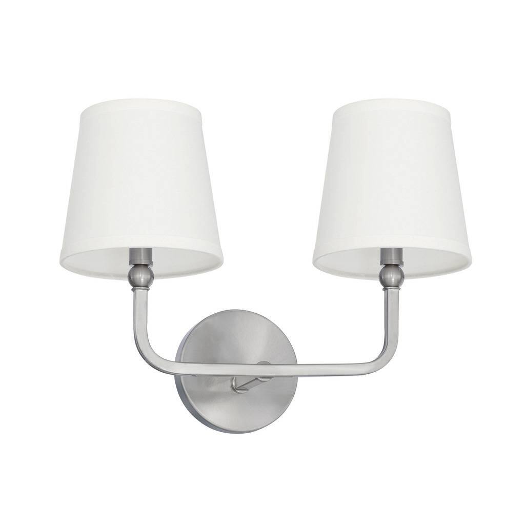 Dawson 2-light Brushed Nickel Bath/Vanity Light - Brushed Nickel