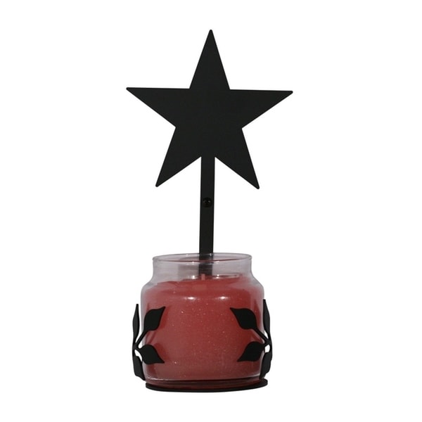 Village Wrought Iron Decorative Star Jar Sconce - Large