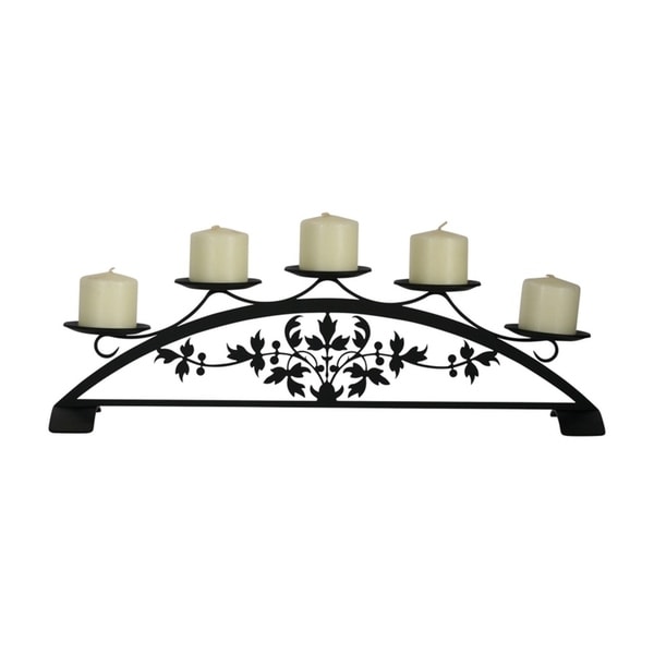 Village Wrought Iron Victorian Table Top Pillar Candle Holder