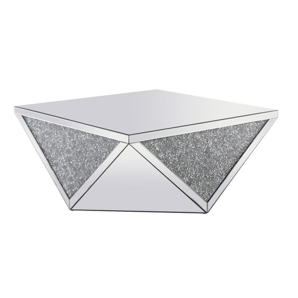 38 Inch Mirrored Square Crystal Coffee Table Free Shipping 38 Inch Mirrored Square Crystal Coffee Table