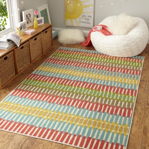 Mohawk Prismatic Optical Lines Area Rug - 8' x 10'